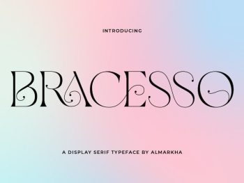 Bracesso - Stylish Display Serif Yazı Tipi