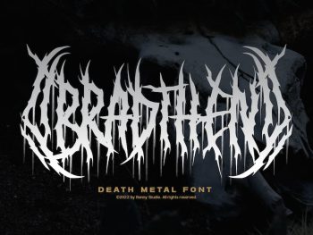 Bradthen - Death Metal Font Yazı Tipi