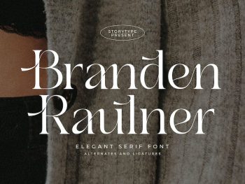 Branden Raulner Elegant Serif Font Yazı Tipi