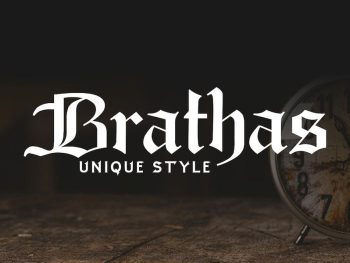 Brathas - Blackletter Font Yazı Tipi