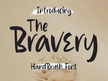 Bravery - Handbrush Font Yazı Tipi