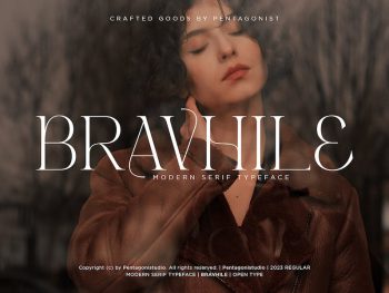 Bravhile | Modern Serif Yazı Tipi