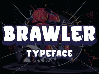 Brawler - Gaming Typeface Yazı Tipi