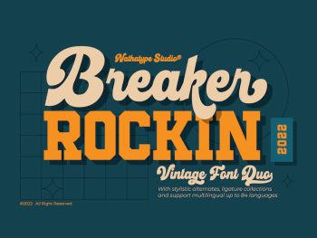 Breaker Rockin Yazı Tipi