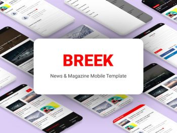 Breek - News & Magazine Mobile Template Yazı Tipi