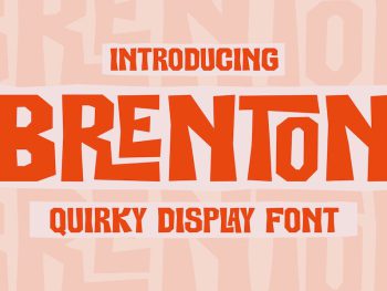 Brenton Quirky Display Font Yazı Tipi