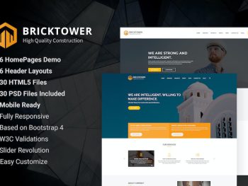 Bricktower - Construction Company HTML5 Template Yazı Tipi