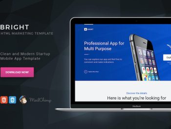 Bright - HTML Startup Landing Page Yazı Tipi