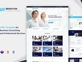 Brighton - Business Consulting Service Template Yazı Tipi