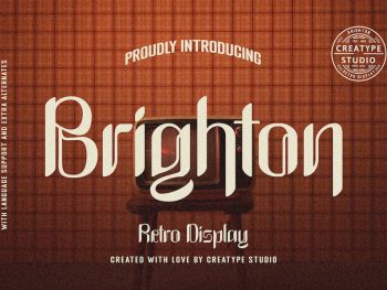 Brighton Retro Display Yazı Tipi