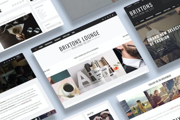 Brixton - A Responsive  Blog Theme WordPress Teması