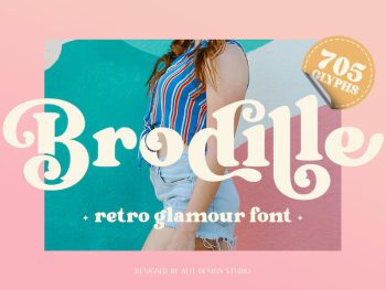 Brodille Typeface Yazı Tipi
