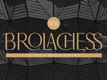 Brolachess -Luxury Ligatures Serif Yazı Tipi