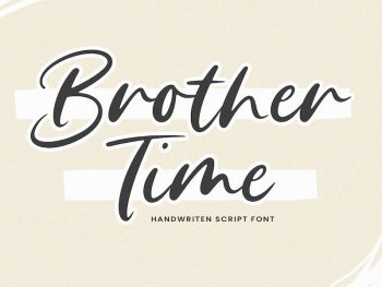 Brother Time - Handwritten Script Font Yazı Tipi