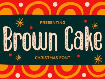 Brown Cake Font Yazı Tipi