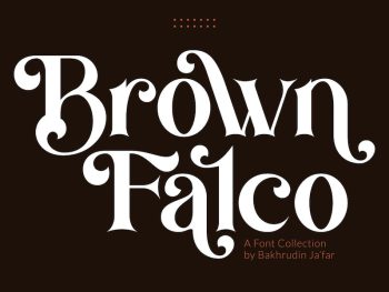 Brown Falco | Classy Serif Font Yazı Tipi