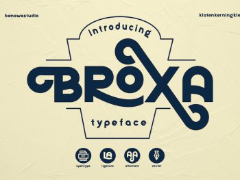 Broxa - Decorative Font Yazı Tipi