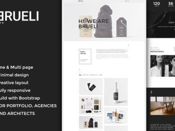 Brueli - Minimal Portfolio / Agency / Architect Yazı Tipi