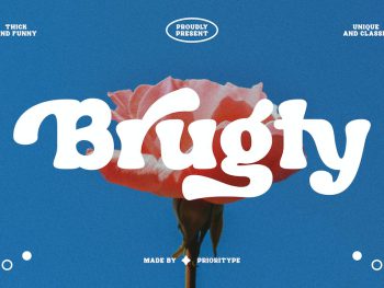 Brugty - Thick Display Fonts Yazı Tipi