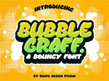 Bubble Graff - Bouncy Font Yazı Tipi