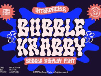 Bubble Krabby - Bubble Display Font Yazı Tipi