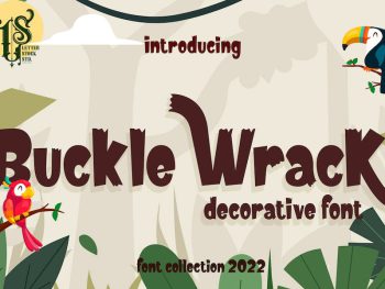 Buckle Wrack - Decorative font Yazı Tipi