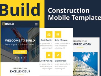 Build - Construction Mobile Template Yazı Tipi