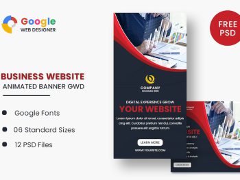 Build Website Animated Banner GWD Yazı Tipi