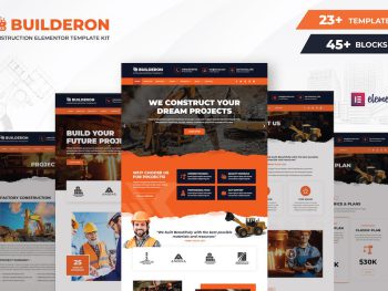 Builderon – Construction Elementor Template Kit Yazı Tipi