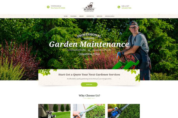 Buisson - Gardening WordPress Teması