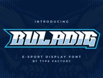 Buladig - E-Sport Display Font Yazı Tipi