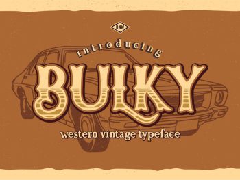 Bulky - Western Typeface Yazı Tipi