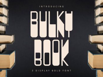 Bulkybook - 3 Display Bold Font Yazı Tipi