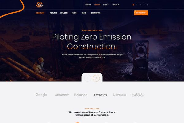 Bulter - Clean Construction WordPress Teması