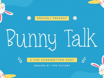 Bunny Talk - A Fun Handwritten Font Yazı Tipi