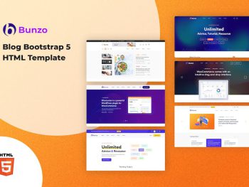 Bunzo - Blog Bootstrap 5 HTML Template Yazı Tipi