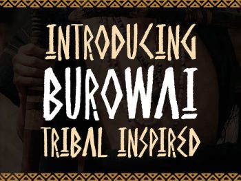 Burowai - Tribal Font Yazı Tipi