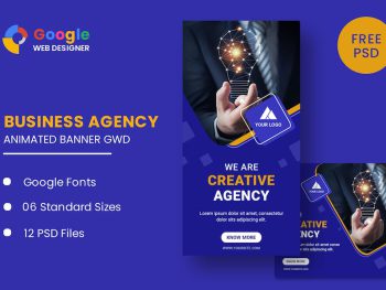 Business Agency Animated Banner Google Web Design Yazı Tipi