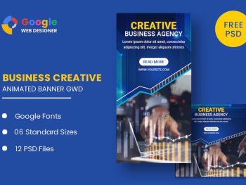 Business Agency Animated Banner Google Web Design Yazı Tipi