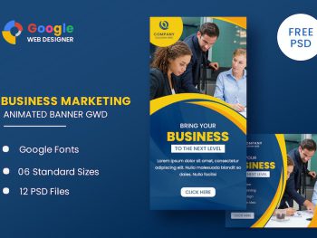 Business Animated Banner Google Web Design Yazı Tipi