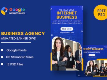 Business Animated Banner Google Web Designer Yazı Tipi