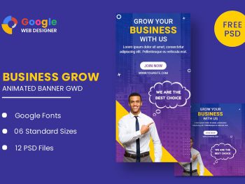 Business Animated Banner Google Web Designer Yazı Tipi