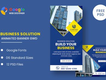 Business Animated Banner Google Web Designer Yazı Tipi