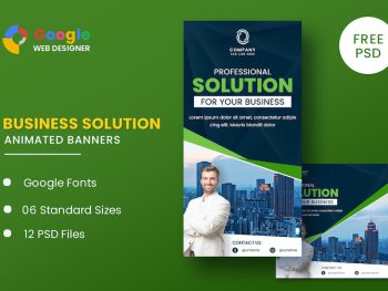 Business Animated Banner Google Web Designer Yazı Tipi