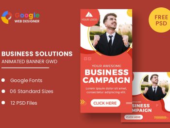 Business Campaign Animated Banner GWD Yazı Tipi