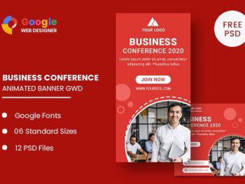 Business Conference Animated Banner GWD Yazı Tipi