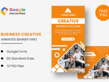 Business Creative Animated Banner GWD Yazı Tipi