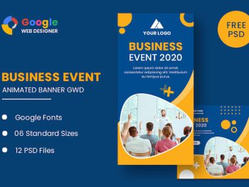 Business Event Animated Banner GWD Yazı Tipi