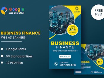 Business Finance Animated Banner GWD Yazı Tipi