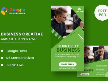 Business Google Animated Banner GWD Yazı Tipi